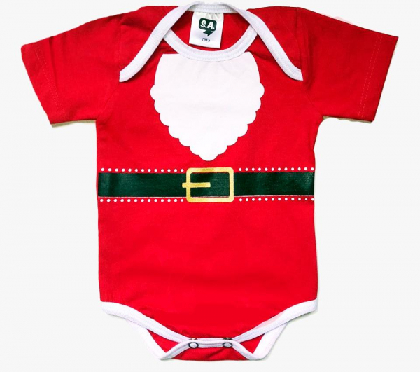 Body Natal Papai Noel 100 algodão na Camiseteria S A