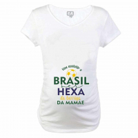 Baby Long Branca Vou Assistir O Brasil Hexa Da Barriga Da Mamãe