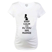 Baby Long Keep Calm and Eu Vou Ser Mamãe