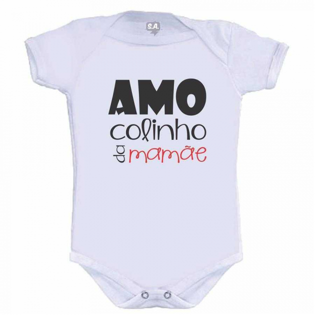 Body Divertido Amo Colinho Da Mamãe