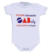 Body Divertido Futura Advogada Igualzinha Ao Papai