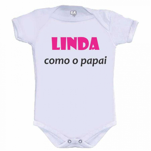 Body Divertido Linda Como O Papai