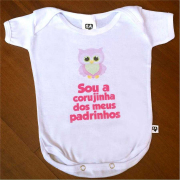 Body Divertido Sou A Corujinha Dos Meus Padrinhos