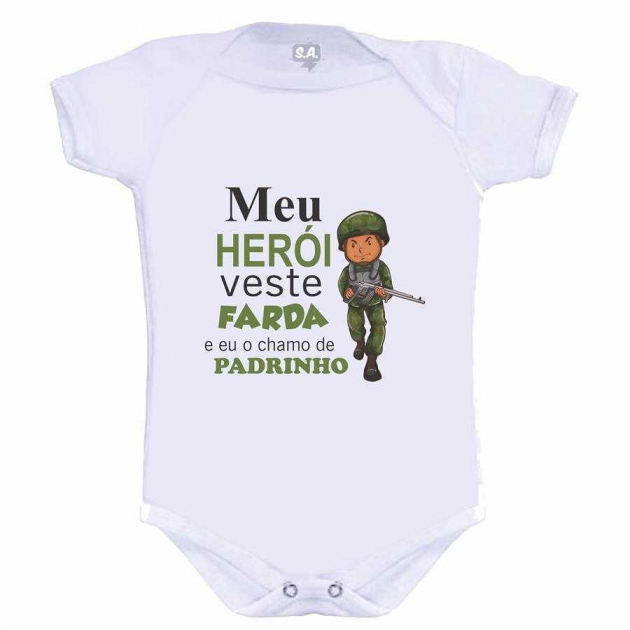 Body Meu Herói Veste Farda E Eu O Chamo De Padrinho