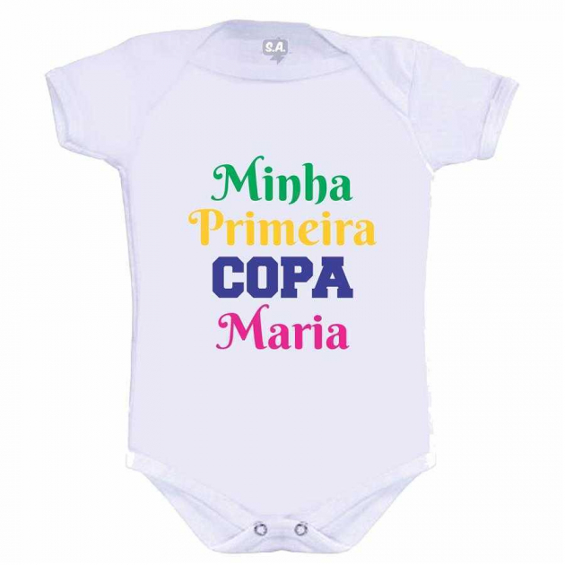 Body Minha Primeira Copa- Menina