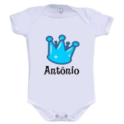 Body Personalizado Coroa Azul