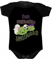 Body Preto Personalizado Meu Primeiro Halloween