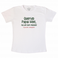 Camiseta Adulta Natal Fui Um Bom Menino 