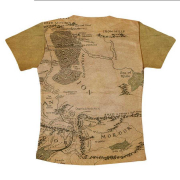 Camiseta Adulto The Lord Of The Rings- Middle Earth Map