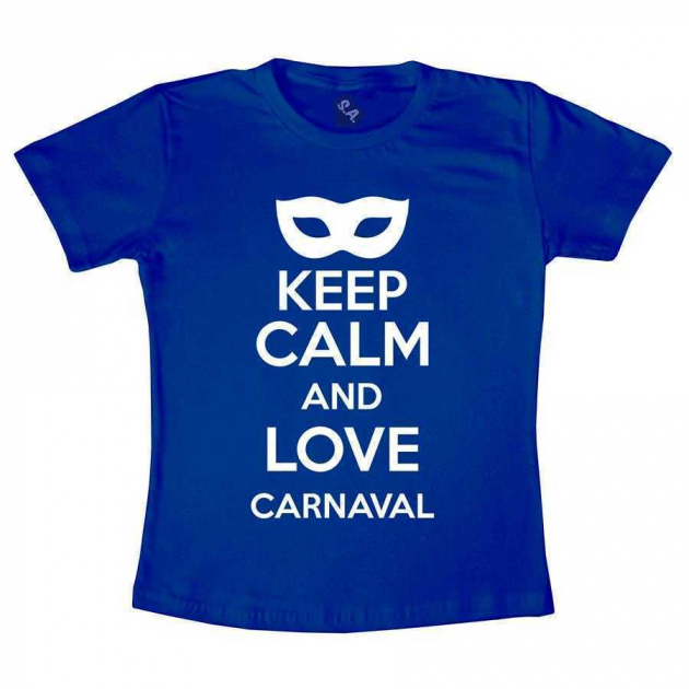 Camiseta Azul Keep Calm