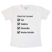 Camiseta Check List Carnaval