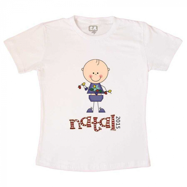 Camiseta Infantil  Natal Menino