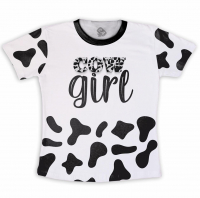 Camiseta Personalizada  Frente e Verso Cow Girl