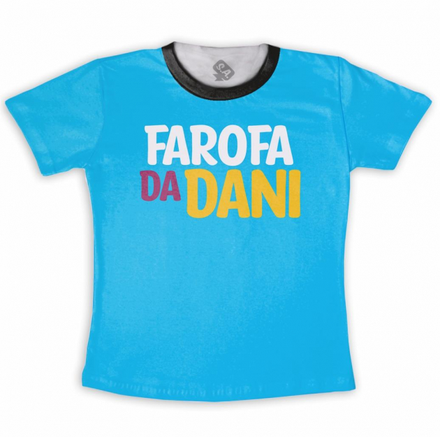 Camiseta Personalizada  Frente e Verso Farofa Azul