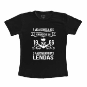 Camiseta Preta A vida Começa aos...