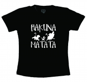 Camiseta  Preta Hakuna Matata 