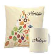 Kit Almofada e Caneca Nutrição