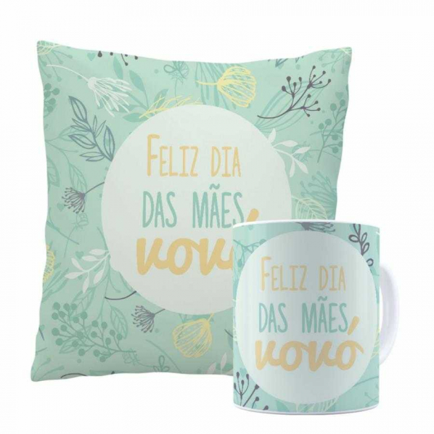 Kit Almofada  Feliz dia das Mães Vovó