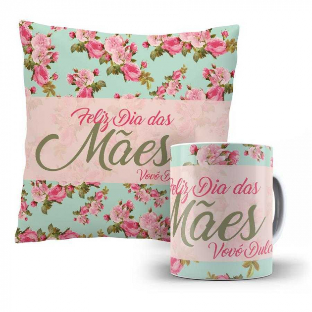 Kit Almofada  Feliz dia das Mães Vovó