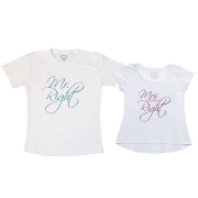 Kit Bata E Camiseta - Mr Right Mrs Always Right