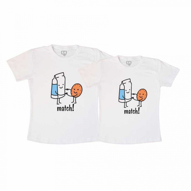 Kit Camisetas Casal Namorados Match