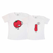 Kit Camisetas Casal Namorados Tomate