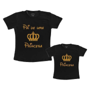 Kit Tal Pai, Tal Filha Pai de uma Princesa - Preto