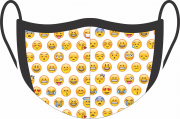 Máscara de Proteção Facial Reutilizável e Lavável Emoji