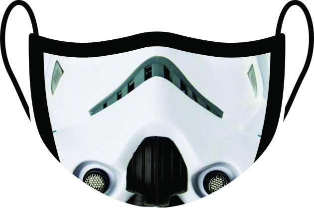 Máscara de Proteção Facial Reutilizável e Lavável Stormtrooper