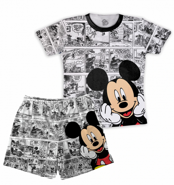 Pijama Adulto Verão  Masculino Mickey