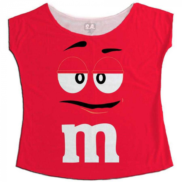 T Shirt Adulta  - M&M Vermelho