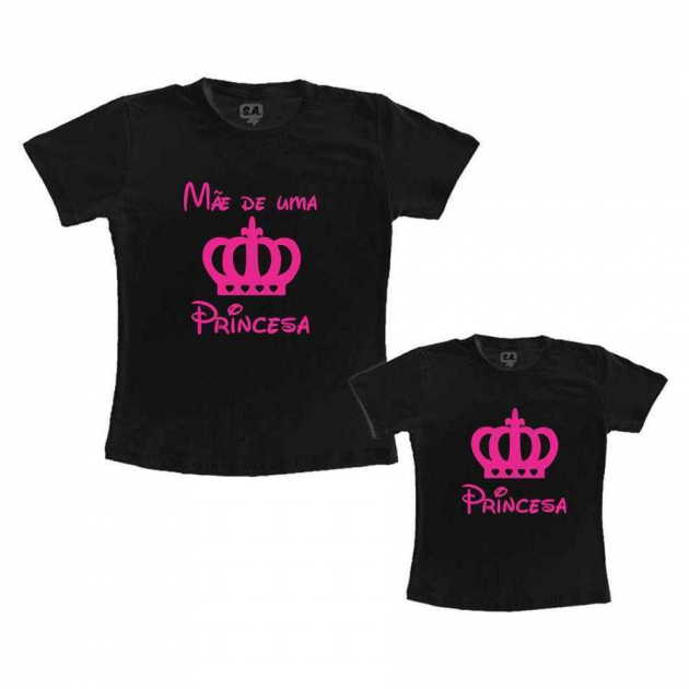 Tal Mãe, Tal Filha Mãe de uma Princesa - Preto