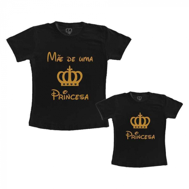 Tal Mãe, Tal Filha Mãe de uma Princesa - Preto