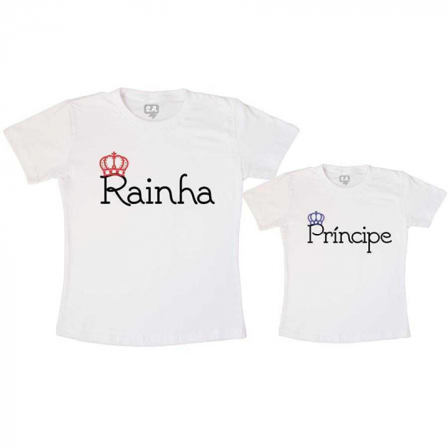 Tal Mãe, Tal Filho Camiseta Rainha e Príncipe