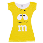 Vestido Adulto M&M Amarelo