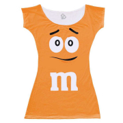 Vestido Adulto M&M  Laranja